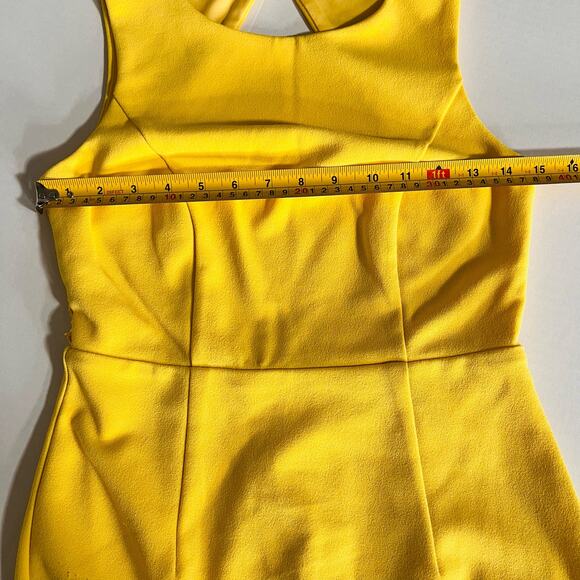 Lulus Speak Sweetly Yellow Open Back Sleeveless Sheath Dress Size S Small NEW - Picture 7 of 9